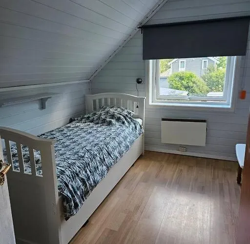 House Near Reisa National Park, Aurora And The Midnight Sun